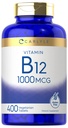 Carlyle Vitamin B12 1000 mcg | 400 tabletter | Vegetarisk, icke-GMO, Gluten fri tillägg
