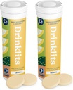 Drinklits Sitruuna Immuuni tukitabletit (2) Tube Bundle Päivittäinen immuniteetti - 0g Sokeri - Vitamiinit - Elektrolyytit - Herbal Blend ... 20 Tarjoilut ... 10 tablettia per putki
