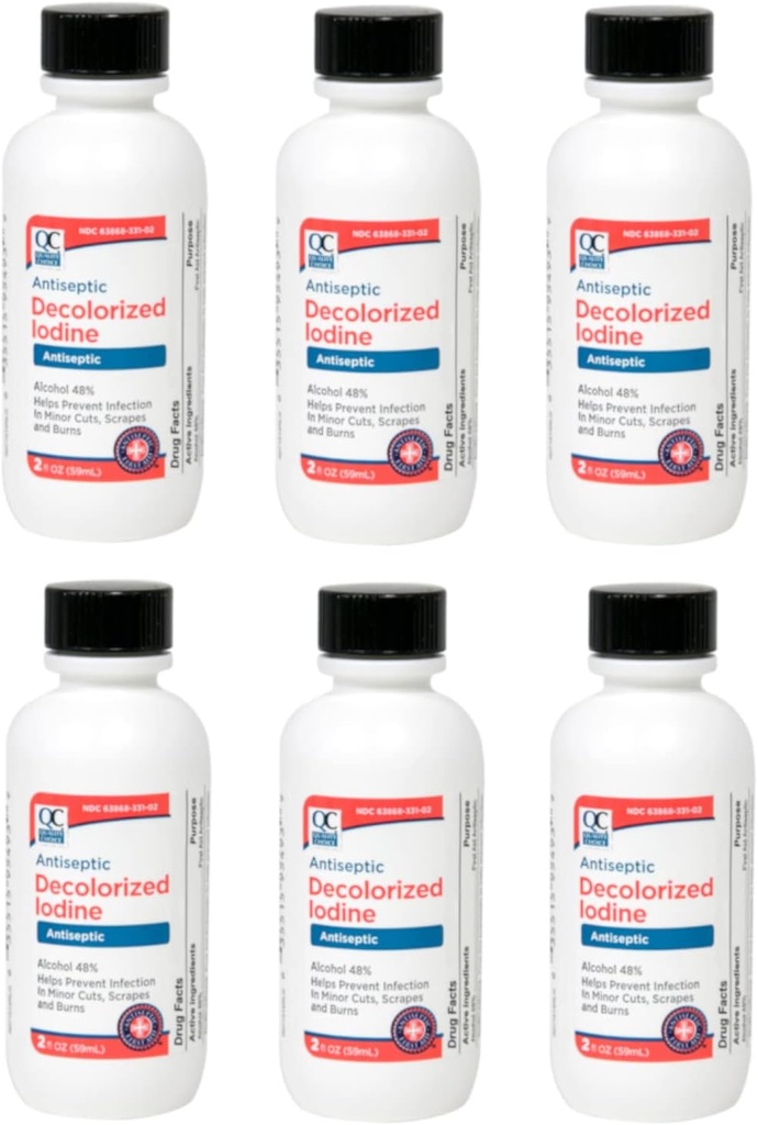 Quality Choice Antiseptinen Decolorized Jodi 2 Fl. Oz. - 6 pakkaus