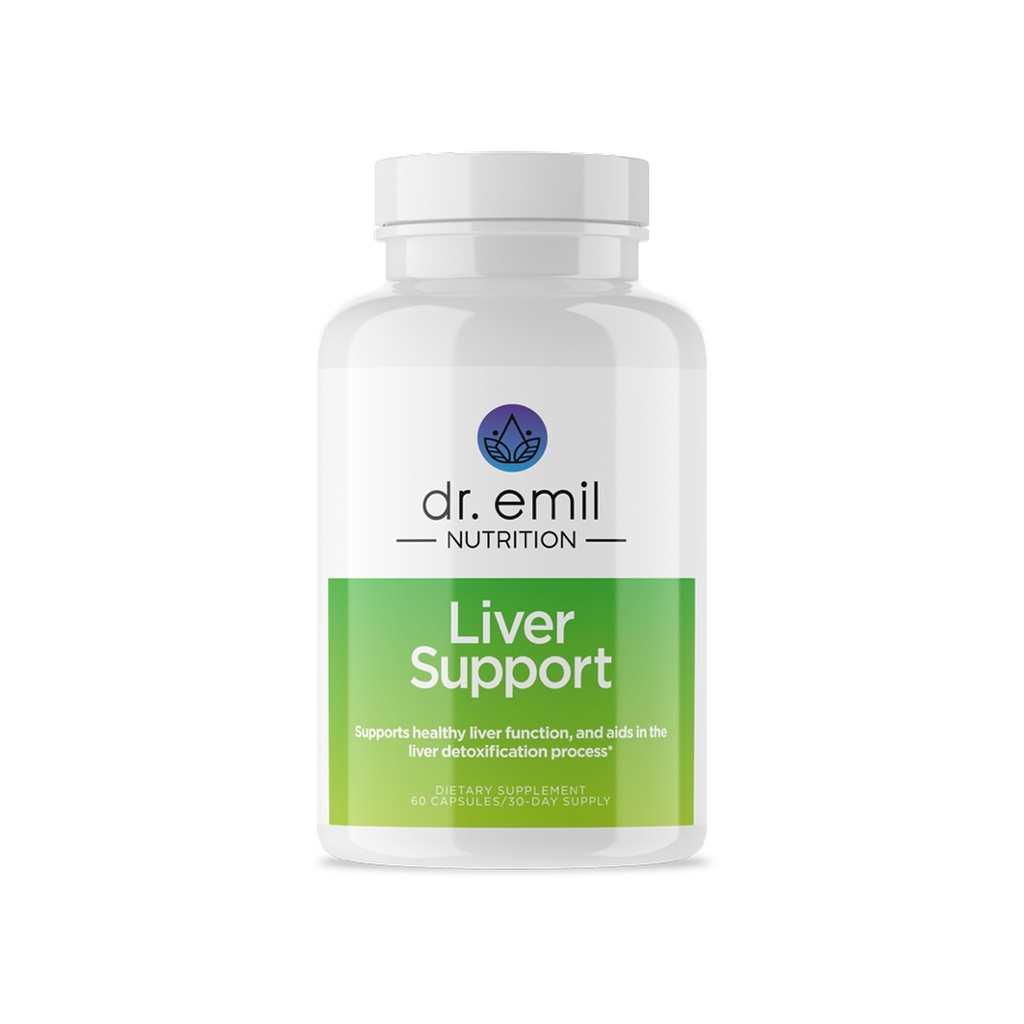 DR. EMIL NUTRITION Liver Support Supplement muotoiltu puhdistaa, detox, korjaus & tuki Terve maksan toiminta maito Thistle, artisokka Leaf, Voikukka juuri & juuri Formula