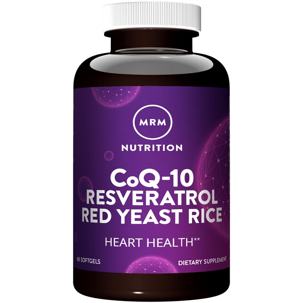 MRM Nutrition CoQ-10 Resveratrol Red Yeast Rice 