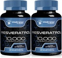 WELLNESS LABSRX Resveratrol 1000 mg kapselit - 240 Count - Japanilainen Knotweed Extract Resveratrol - pakkaus 2