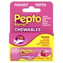 Pepto Bismol Pocket Chewable Tabletit pahoinvointia, närästystä, ruoansulatushäiriöitä, vatsavaivat, ja ripuli - 5 Oireet nopea helpotus, Cherry Flavor 24 t