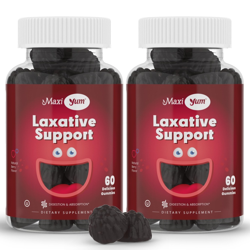 Maxi Health Natural Laksative Gummies aikuisille ja lapsille ... Ei-GMO ja Vegan Senna Stool Softener Gummies...