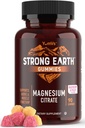 Vahva maa - Magnesium Citrate Gummies aikuisille 250mg (90 Count) - Rauhallinen Gummies - Vegan Magnesium Gummies - täydentää naisille, miehet, teinit
