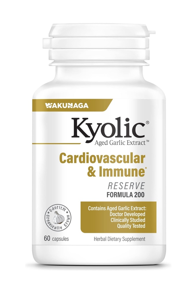 Kyolic Aged valkosipuliuute Formula 200, Kardiovaskulaarinen