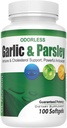 All-Natural Odorless Garlic and Parsley Detox Supplement Softgels, 100 Softgels