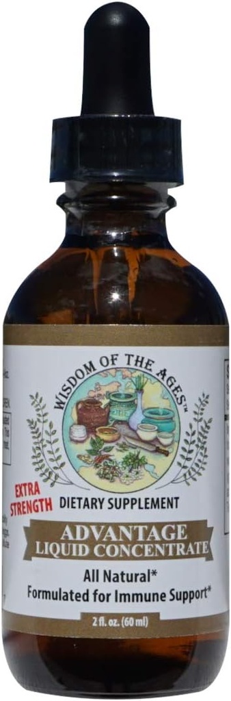 Advantage Liquid Concentrate Natural Immuuni tuki Power Greippisiemenuute, vihreä tee ja Jasmine Tea (2 fl oz)