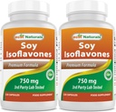 Best Naturals Soy Isoflavones 750 mg 120 kapselia (120 kpl)