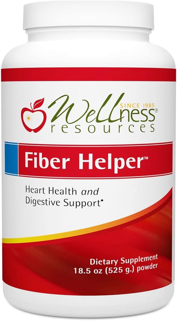 Fiber Helper - Ultra Pure Fiber Powder med Oat Beta Glucan, Psyllium & Arabinogalactan Soluble och Insoluble Fibers for Digestive Health, Detoxification, Heart Health (525 Grams)