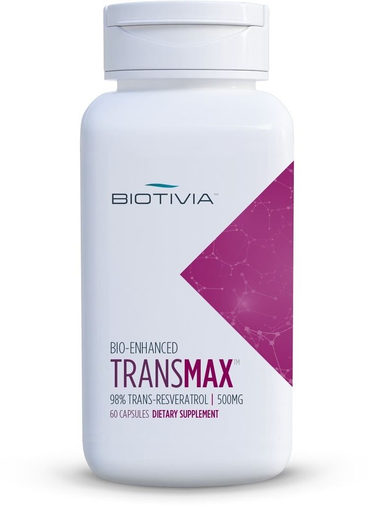 Transmax 1000mg 98% Trans-resveratrol + Polydatin + Piperin för ökad biotillgänglighet. Inga konstgjorda fillers eller tillsatser. 60x500mg Vegan kapslar
