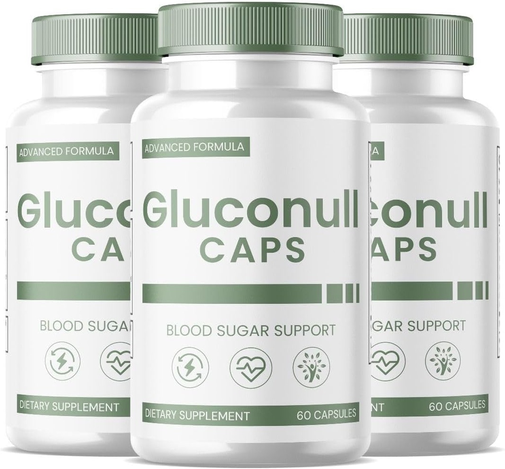 SPRESSO (3 Pack) Gluconull Capsules, Gluco Null Glyco Optimizer, Gluco Null Natural Blood Vessel Cleaner, Gluconull för naturlig hälsa (180 kapslar)