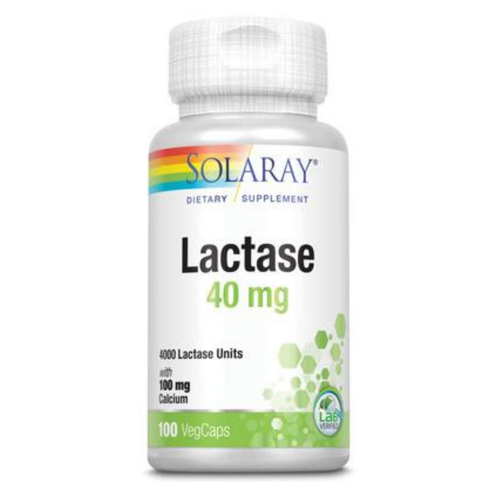 Solaray laktas kapslar, 40mg | 100 greve