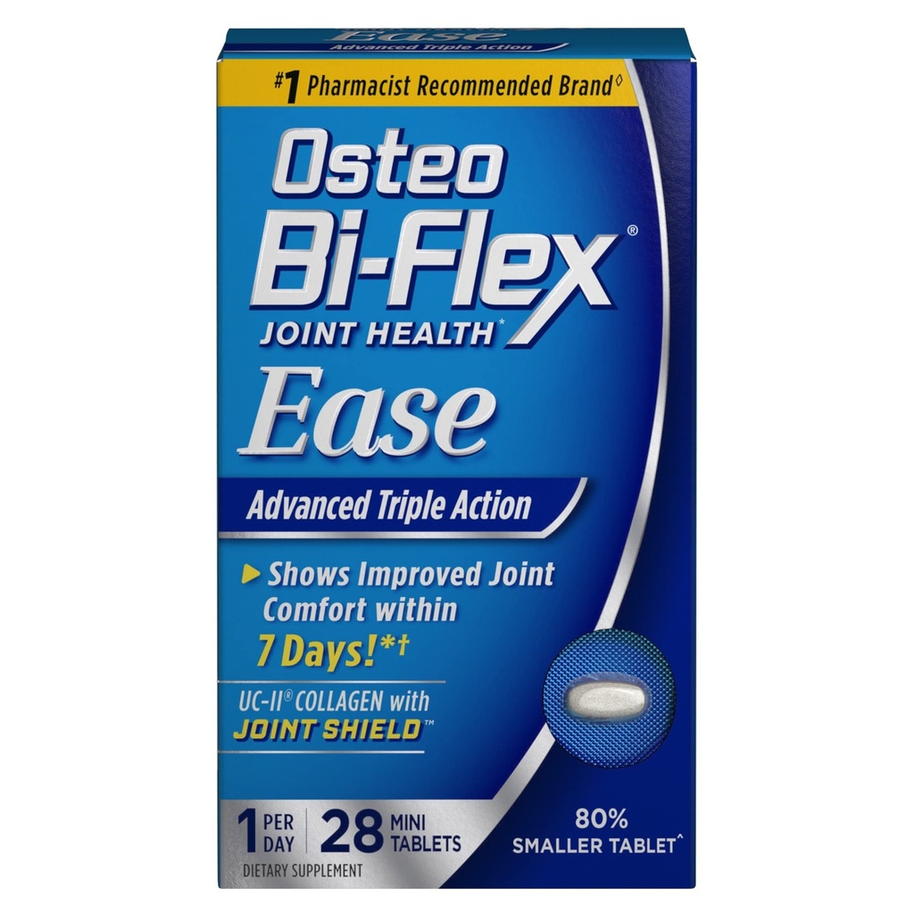 Osteo Bi-Flex Joint Health Ease Advanced Triple Action Mini Tabs - 28 ct, 3 kpl pakkaus