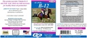 Su-PER B-12 Energy Horse Supplement - Equine Vitamiinit B-12 & B-9 Folic Acid Support Powder - 12,5 punta, 6 kuukauden tarjonta