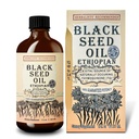 Black Seed Oil 8 oz - Cold Pressed Ethiopian Black Cumin Nigella Sativa, 3X Thymoquinone, 100% ren och organisk flytande i glasflaska - stöder immun, hår och hudhälsa
