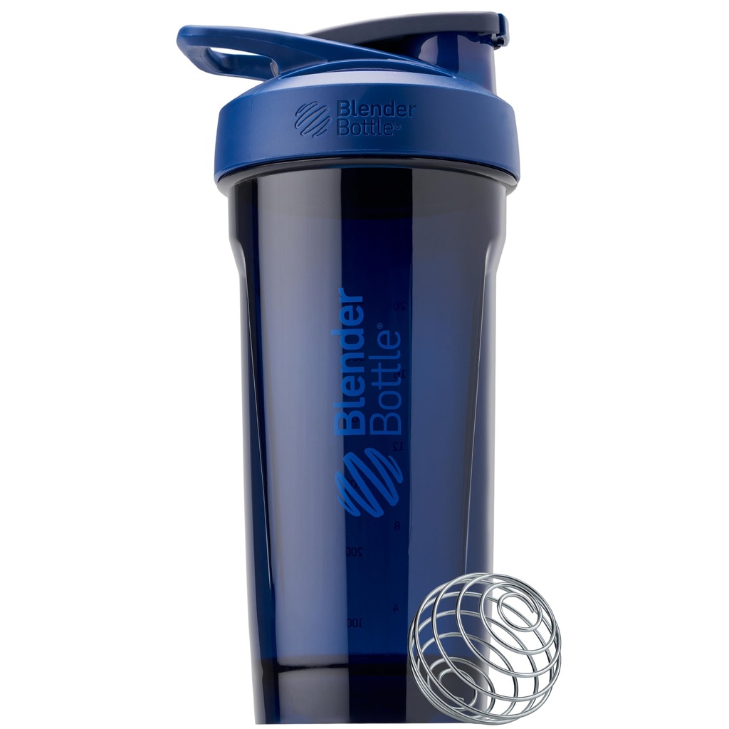 BlenderBottle Sport Shaker Bottle Wire Whisk, 28-Ounce, Blue 