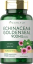 Carlyle Echinacea Goldenseal kapselit ... 110 Count ... 900mg... Kasvissyöjä, ei-GMO, gluteeniton