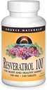 Source Naturals Resveratrol 100, sydän- ja terveille ikääntymiselle* -100mg 240 tablettia
