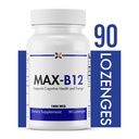 Pysäytä ikääntyminen nyt - MAX-B12 Lozenges 1000 MCG - B12-vitamiini 1000 mcg - Immuunituki, luonnon energia ja aivojen tuki täydentää - Tukee stressiä helpottava asetus - luonnollinen uniapu - 90 Lozenges