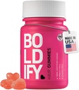 Boldify hiusten kasvu Gummies - Sokeriton Biotin Gummies - Nopeasti toimiva Vegaani vitamiineja iholle, kynnet, ja hiukset - 5000mcg Biotin / Serving, 30 päivän toimitus - luonnollinen mansikka maku