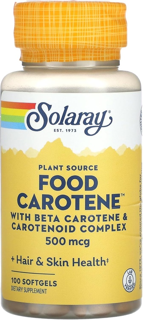 Solaray Ruoka Karoteenikapselit, 10000IU, 100