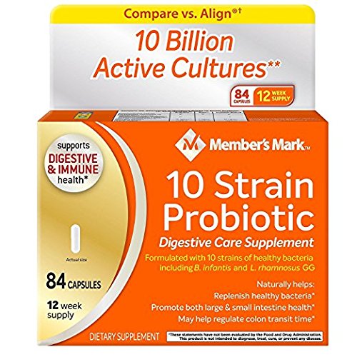 Jäsenet Mark 10 Kanta Probiootti (84 Count) (2 Pack)