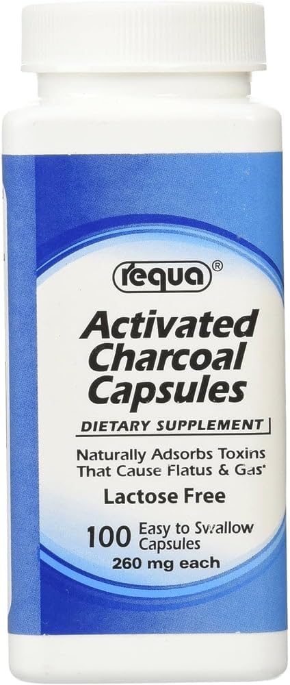 Requa aktiivihiili, 260 mg, 100
