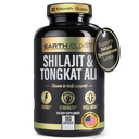 Earth Elixir Shilajit 1000mg & Tongkat Ali 400mg (180 kapselia) Valmistettu USA-Shilajit täydentää (20% Fulvic Acid) Shilajit Pure Himalajan Organic & Tongkat Ali for Men Lisää Potent Than Shilajit Resin