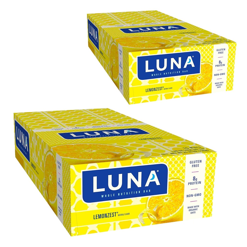 LUNA BAR - Gluteenittomat baarit - sitruunan makuinen - (1,69 Ounce Snack Bars, 30 Count)