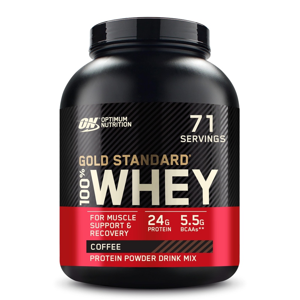Optimum Nutrition Gold Standard 100% Whey Protein Powder, Coffee, 5 punta (Packaging May Vary)
