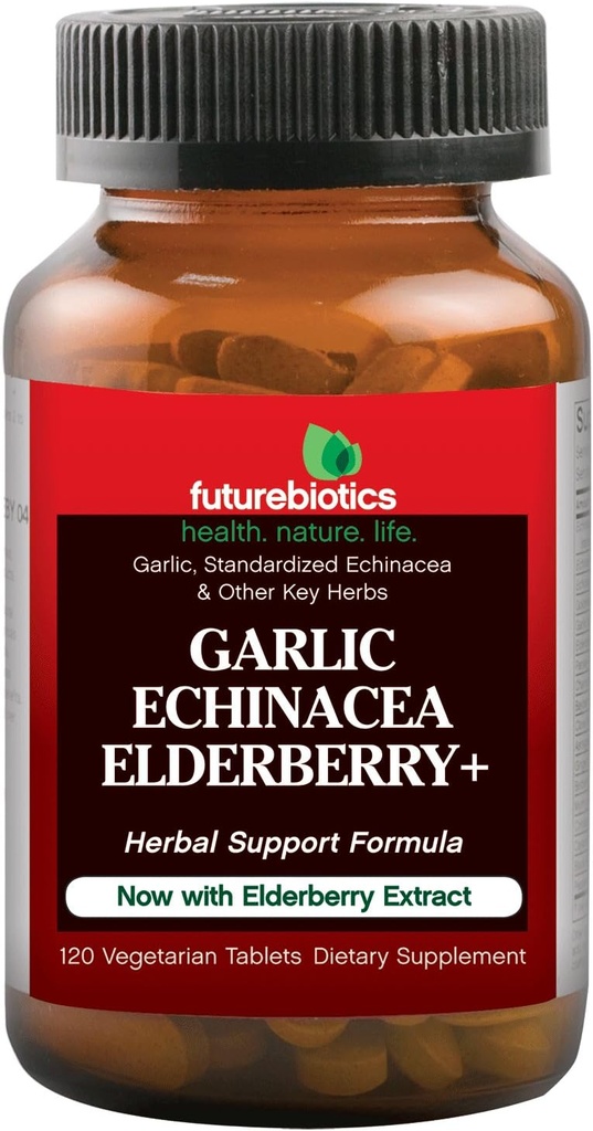 Futurebiootit Valkosipuli Echinacea Elderberry+ 120 Tabs