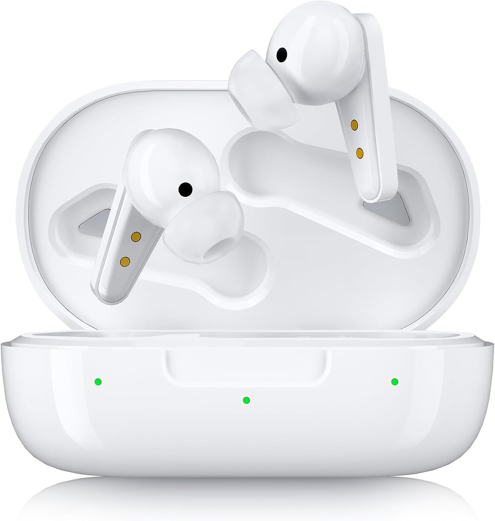 Kingwell OTC kuulolaitteet Ladattavat, Bluetooth kuulolaitteet senioreille Smart App, Authentic Sound Quality, 32 DSP Channel Noise Peruutus, Lievä vakava kuulon menetys, valkoinen