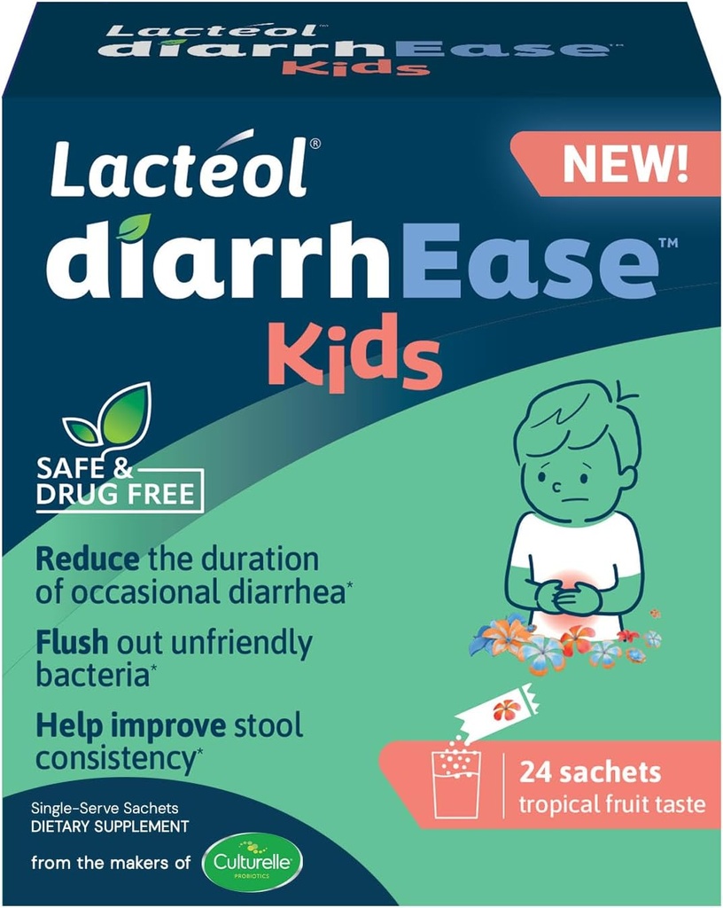 diarrhEase Lapset - turvallinen, huumeeton ja kliinisesti testattu postbiootti kanta, että lyhentää kesto satunnaisen ripuli- toimii luonnollisesti kanssa lapsesi kehon, 24