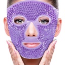 ZNÖCUETÖD Face Eye Mask Ice Pack för att minska Puffiness, Bags Under Eyes, Puffy Dark Circles, Migraine,Hot/Cold Pack med Soft Plush Backing (Purple #22)