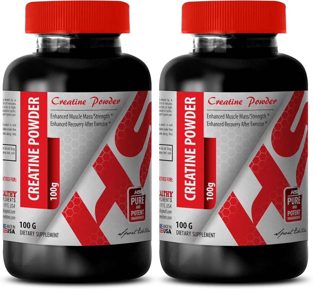 Body Builder Powder - Creatine Powder 100G - Creatiini Build Muscle - 2 pullo (Powder)