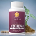 LifeSpa Whole Herbs Liver Repair | Liver Detox | Liver Cleanse och Repair | Hälsotillskott för leverhälsa | Stöder Lever och Gallbladder Detox | 90 kapslar | 475mg