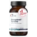 Designs for Health OmegAvail TG1000 - TG (Triglyseridi) Fish Oil Supplement with EPA/DHA - Erittäin väkevä 1000 mg Omega-3 Per Softgel - Natural Lemon Flavor + No Fishy Aftertaste (60 Softgels)