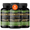 Gade Nutrition Quercetin med vitamin C, Zink & Stinging Nettle - Nettle Quercetin - Quercetin 500mg - Quercetin med Bromelain - Zink Quercetin + Vitamin D3-360 Veggie Caps - 6 månaders leverans