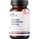 Design för S-Acetyl Glutathione Synergy - 200mg S-A-GSH med NAC + Vitamin B6 - Non-GMO Antioxidant Supplement för att hjälpa till att stödja normal avgiftning (60 kapslar)