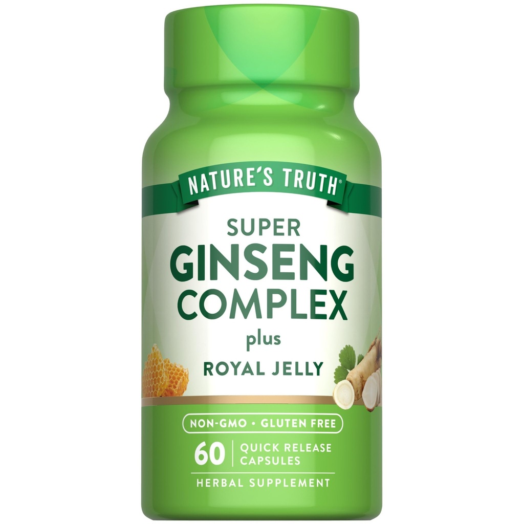 Nature's Truth Super Ginseng Complex ... 60 kapselia Royal Jelly...