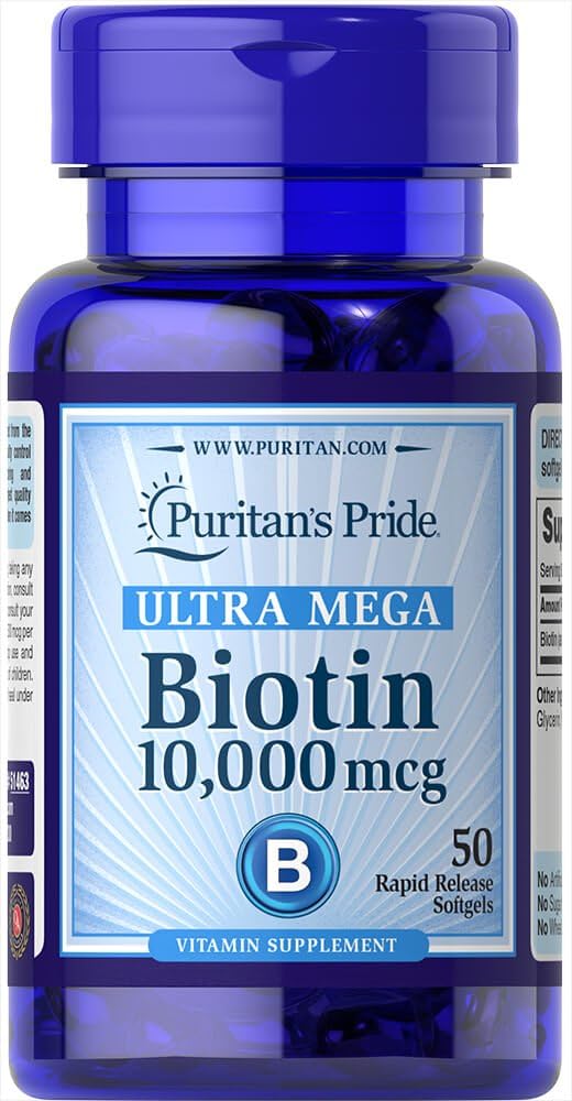 Puritan's Pride Ultra Mega Biotin 10000 Mcg 50