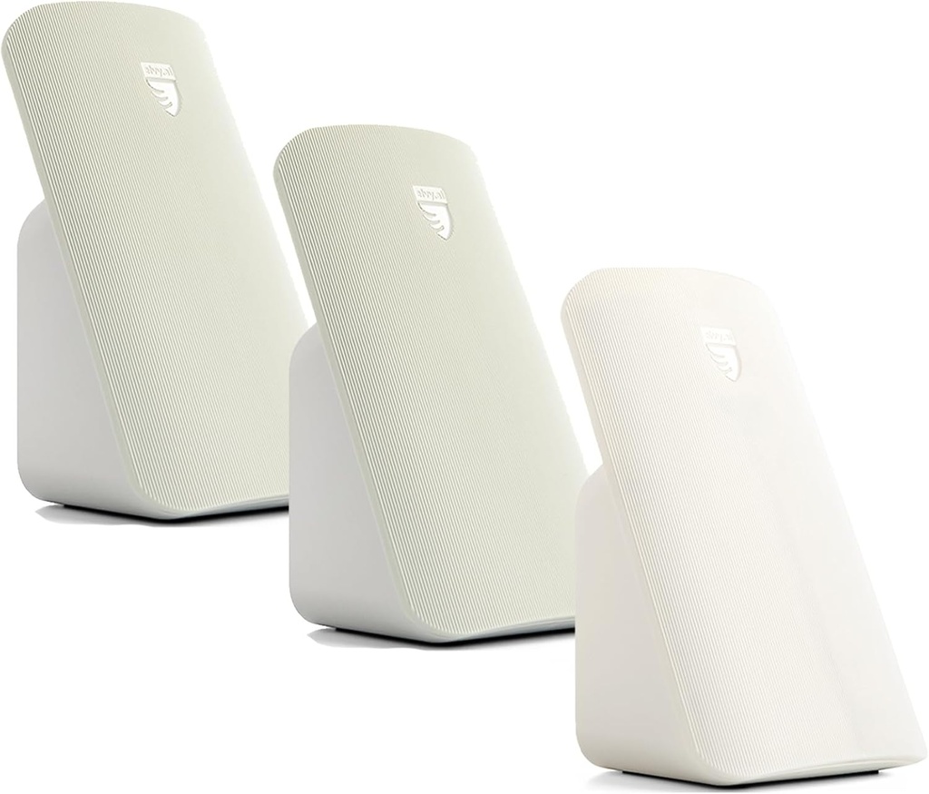 Förpackning med 3-2 Mint Green, 1 Snow White - Elvy Advanced EMF Blocker för Cell Phone och Qi Wireless Charger: Sleep Aid Device med EMF Protection, snabbladdare med strålningsblockerare för mobiltelefoner