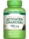 Nature's Truth Activated Charcoal Capsules 780 mg 