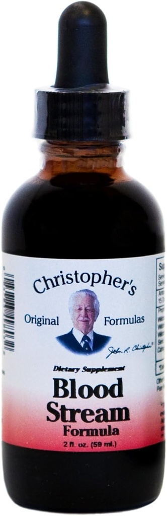 Christophers ursprungliga formler Blood Stream Formel, 2 oz Glycerin Extract - Natural Herbal Blend
