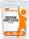 BulkSupplements.com Creatiini Etyyli Ester HCl Powder - Creatiini Supplement, Creatiini Etyyli Ester Powder - Makuton & Gluteeniton, 3g per tarjoilu, 500g (1,1 lbs) (pakkaus 1)