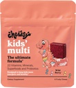 Chewsy Kids' Multivitamin + Probiotics + Superfoods Chews, Immune & Digestive Support, Vitamins A, C, D3, E, Zink, Kids Chewable Supplement, Individuellt inslagna Fruity Chews, 6-Day Supply (1)