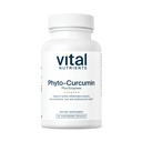 Vital Nutrients Phyto-Curcumin Plus Enzymes | Curcumin Supplements with Phytosome Extract | Stöd för muskel, ben, lever och hjärthälsa * Gluten, Dairy, Soy Free | 60 kapslar