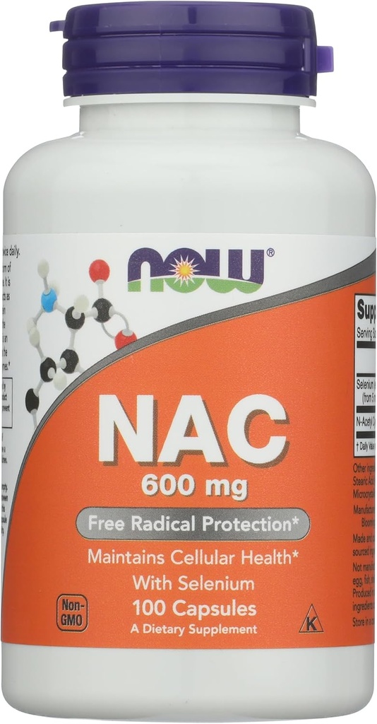 Nyt Foods Nacasetyyli Cysteine 600mg kapselit, 100 CT
