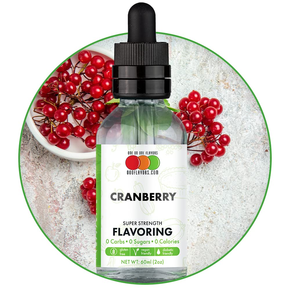 Cranberry smaksatt vätska koncentrat 2 oz
